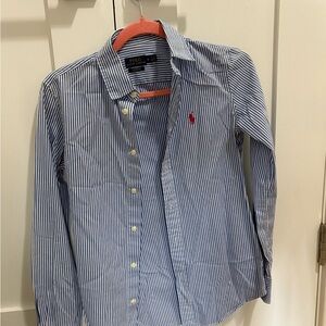 Polo by Ralph Lauren Women’s Blue Striped Shirt